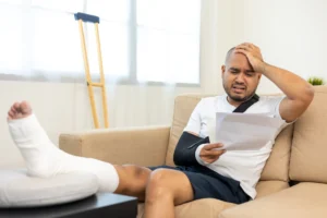 Injured worker in Minnesota wondering about job protection while recovering from a workplace accident and seeking workers’ compensation benefits.